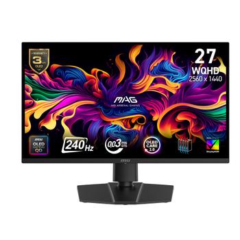 MSI 27" gamingskärm MAG 271QP X24 2560x1440 QD-OLED, 240hz, 0.03ms, HDR400, 2xHDMI/DP (MAG 271QP QD-OLED X24)