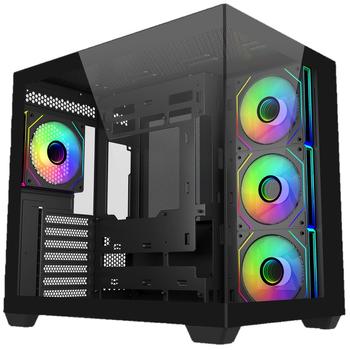 Cooler Master Elite 681 Mid Tower (sort) ATX/ Micro-ATX/ ITX,  herdet glass (E681-KHNN-S00)