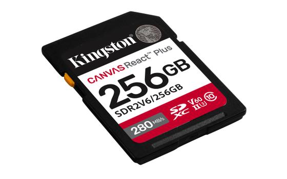 KINGSTON 256GB SDXC CANVAS REACT PLUS U3 UHS-II 280R/150W V60 FULL HD/4K CARD (SDR2V6/256GB)