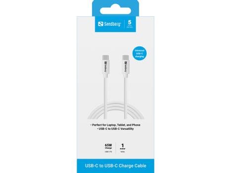 SANDBERG USB-C Charge Cable 1M, 65W (136-52)