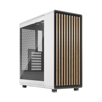 Fractal Design North - Chalk White TGD - mid tower - ATX - Front USB 3.2 Gen 2x2 Type-C (20 Gbps) (FD-C-NOR1C-04)