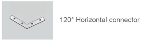 SYNERGY 21 LED U-Profil zub ALU018-R connector 120° (S21-LED-PR20167)
