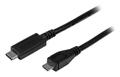 STARTECH StarTech.com USB 2.0 USB-C auf Micro-B Kabel - 1m - USB C zu Micro B Anschlusskabel - USB-Kabel - 24 pin USB-C (M) zu Micro-USB Typ B (M) - USB 2.0 - 1 m - Schwarz - für P/N: HB30A3A1CFB, HB30A3A1CSFS
