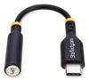 STARTECH USB-C AUDIO ADAPTER TO 3.5MM TRRS HEADPHONE JACK - TYPE-C DON CABL (USBCAUDIO2)