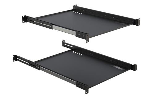 LANVIEW 19" D=800 Special Tray with (LVR1U-SLIDE-800MM-BL)