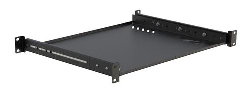 LANVIEW 19" D=600 Special Tray with (LVR1U-SLIDE-600MM-BL)