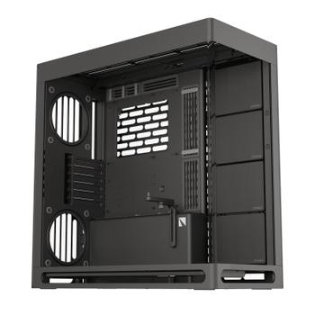 HAVN HS 420 Mid Tower (sort) E-ATX (Max Width 277 mm)/ ATX/ M-ATX/ Mini-ITX,  Herdet Glass (HVN-CA-HS420-06)