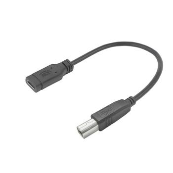 ACT USB-C Hun- USB B Han - 0,2m USB 2.0 480Mbps (AC7462)