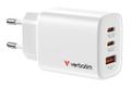 VERBATIM Essentials GaN Charger 65W EU plug White