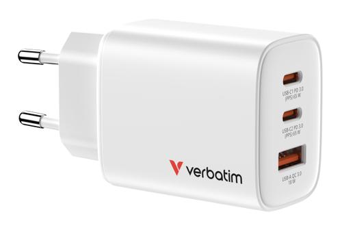 VERBATIM Essentials GaN Charger 65W EU plug White (32353)