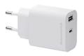 DBRAMANTE1928 8 re-charge - Power adapter - 25 Watt - 2 output connectors (24 pin USB-C, USB) - white