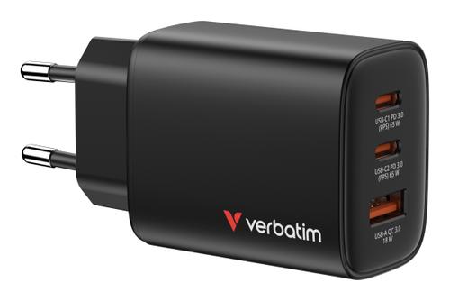 VERBATIM Essentials GaN Charger 65W EU plug Black (32352)