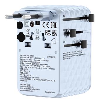 VERBATIM Charge ´n´ Travel 100W  (30192)