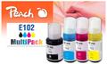 PEACH Patrone Epson CISS 102 MultiPack bk,c,m,y remanufactured