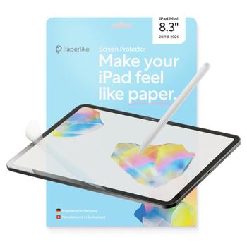 PAPERLIKE 3 for iPad Mini (2021 & 2024) - Screen protector for authentic paper feel and improved Apple Pencil performance - 2 pa (PL3-08-21)
