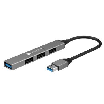 TECHLY USB-A 3.2 Hub with 4 Slim  (IUSB32-HUB4A-3U2SLS)