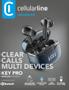 CELLULAR LINE CL BT Earphones Key Pro TWS Univ. Black (BTKEYPROTWSK)