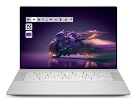 DELL 16 Premium DA16250 Intel Core Ultra 9 285H Laptop 41,4 cm (16.3") Touchscreen 4K Ultra HD 32 GB LPDDR5x-SDRAM 1 TB SSD NVIDIA GeForce RTX 5070 Wi-Fi 7 (802.11be) Windows 11 Pro Deutsch Platin (8N5N4)