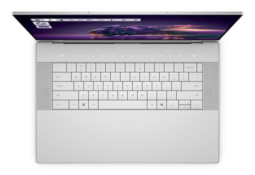 DELL 16 Premium DA16250 Intel Core Ultra 9 285H Laptop 41,4 cm (16.3") Touchscreen 4K Ultra HD 32 GB LPDDR5x-SDRAM 1 TB SSD NVIDIA GeForce RTX 5070 Wi-Fi 7 (802.11be) Windows 11 Pro Deutsch Platin (8N5N4)