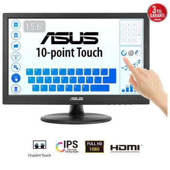 ASUS VT169HE Touch Monitor 15.6inch IPS WLED FHD 16:9 60Hz 220cd/m2 5ms D-Sub HDMI (90LM09V1-B01170)