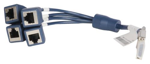 Hewlett Packard Enterprise HPE FlexNetwork X260 Mini D-28 to 4-RJ45 0.3m Router Cable (JG263A)