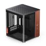 JONSBO TK-0 PC Gehäuse, Mini-Tower, Mini-ITX, Tempered Glass, Holz