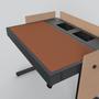 HECKLER DESIGN 4U Lectern Deskpad - Brick -