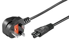 MICROCONNECT Power Cord 3m UK / C5 Black