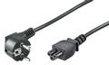 MICROCONNECT Power Cord Notebook 1m Black