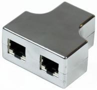 MICROCONNECT Y-ADAPTER RJ45-2xRJ45 F/F 8P
