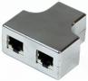 MICROCONNECT Y-ADAPTER RJ45-2xRJ45 F/F 8P