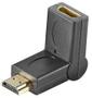 MICROCONNECT HDMI angled 180°  M/F Adapter