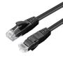 MICROCONNECT U/UTP CAT6 0.3M Black LSZH