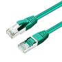 MICROCONNECT S/FTP CAT6 0.5m Green LSZH