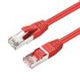 MICROCONNECT S/FTP CAT6 0.5m Red LSZH