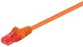 MICROCONNECT U/UTP CAT6 0.5M Orange PVC