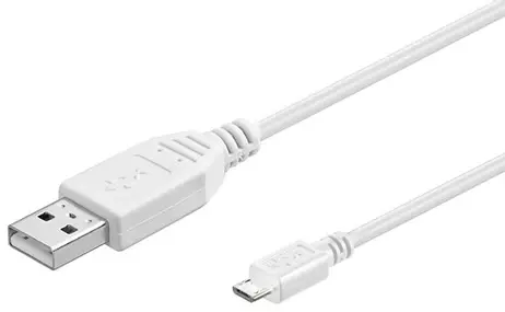 MicroConnect USB-kabel - Micro-USB type B til USB - 1.8 m (USBABMICRO18W)