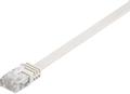 MICROCONNECT U/UTP CAT6 0.25M White Flat