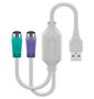 MICROCONNECT USB A - Converter 2x PS/2 0,3m