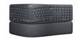 LOGITECH Ergo Series ERGO K860 for Business - Tastatur - full size - kabellos - 2.4 GHz, Bluetooth 5.0 LE - QWERTY - US International - Graphite