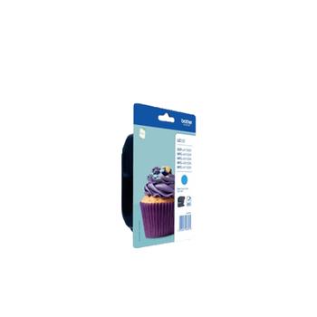 BROTHER LC123C - Hohe Ergiebigkeit - Cyan - original - Blisterverpackung - Tintenpatrone - für DCP-J132W,  DCP-J172W,  DCP-J4110DW,  DCP-J552DW,  DCP-J752DW (LC-123CBP)