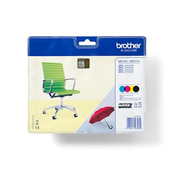 Brother LC229XL Value-Pack - 4-pack - svart, gul, cyan, magenta - original - blekkpatron (LC229XLVALBPDR)