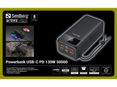 Sandberg Powerbank USB-C PD 130W 50000 (420-75)
