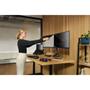 KENSINGTON n SmartFit Space-Saving Dual Monitor Arm - Mounting kit - Tilt & Swivel - for 2 monitors - black - screen size: up to 27" - desktop, C-clamp, grommet, desk-mountable (K55513WW)
