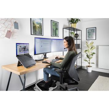 Kensington SmartFit One-Touch Height Adjustable Dual Monitor Arm monteringssett - justerbar arm - for 2 skjermer (K59601WW)