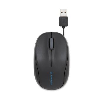KENSINGTON n Pro Fit Retractable Mobile Mouse - Mouse - optical - wired - USB - black (K72339EU)