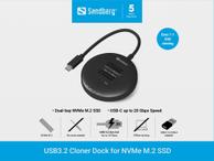 Sandberg USB3.2 Cloner Dock for NVMe  (136-72)