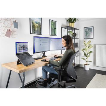 Kensington SmartFit One-Touch Height Adjustable Dual Monitor Arm monteringssett - justerbar arm - for 2 skjermer (K59601WW)