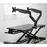 Kensington SmartFit One-Touch Height Adjustable Dual Monitor Arm monteringssett - justerbar arm - for 2 skjermer (K59601WW)