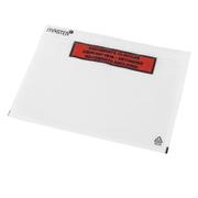 MasterIn Følgeseddellommer, Master'in Performance C5, 240 x 185 mm, transparent red-black printed Packing list genanvendt LDPE, karton a 1000 stk FSC Mix Credit